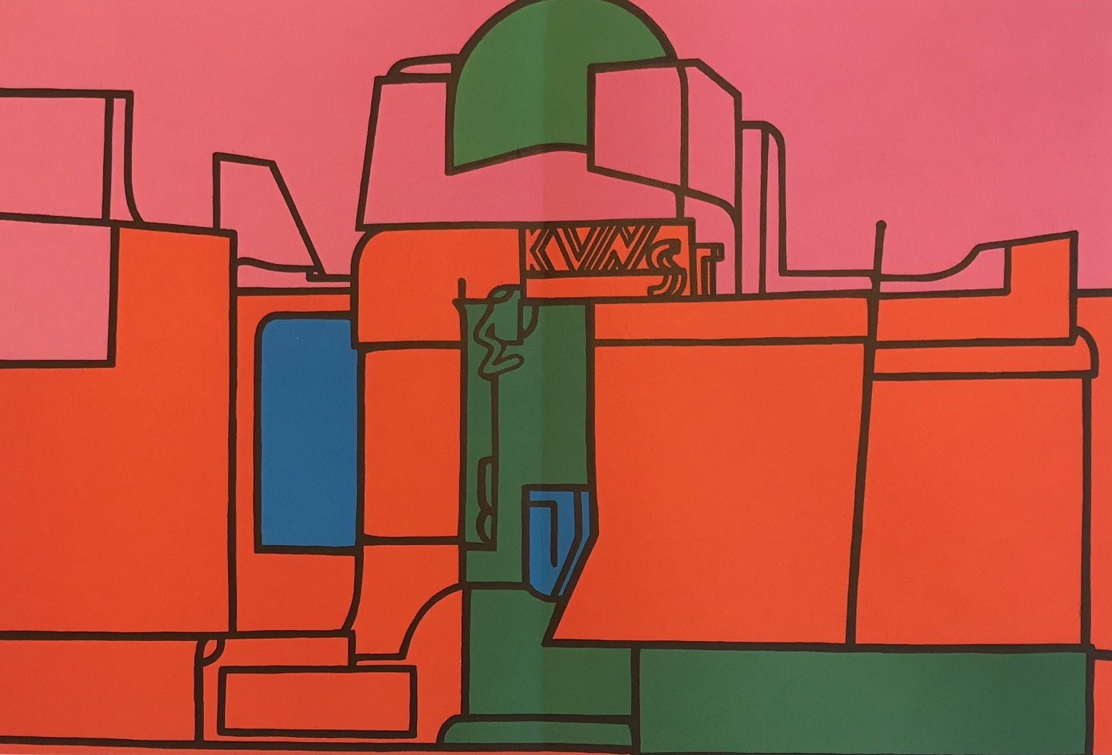 Adami Original Lithograph DM08188d Derriere le Miroir 1970 (1 of 1)