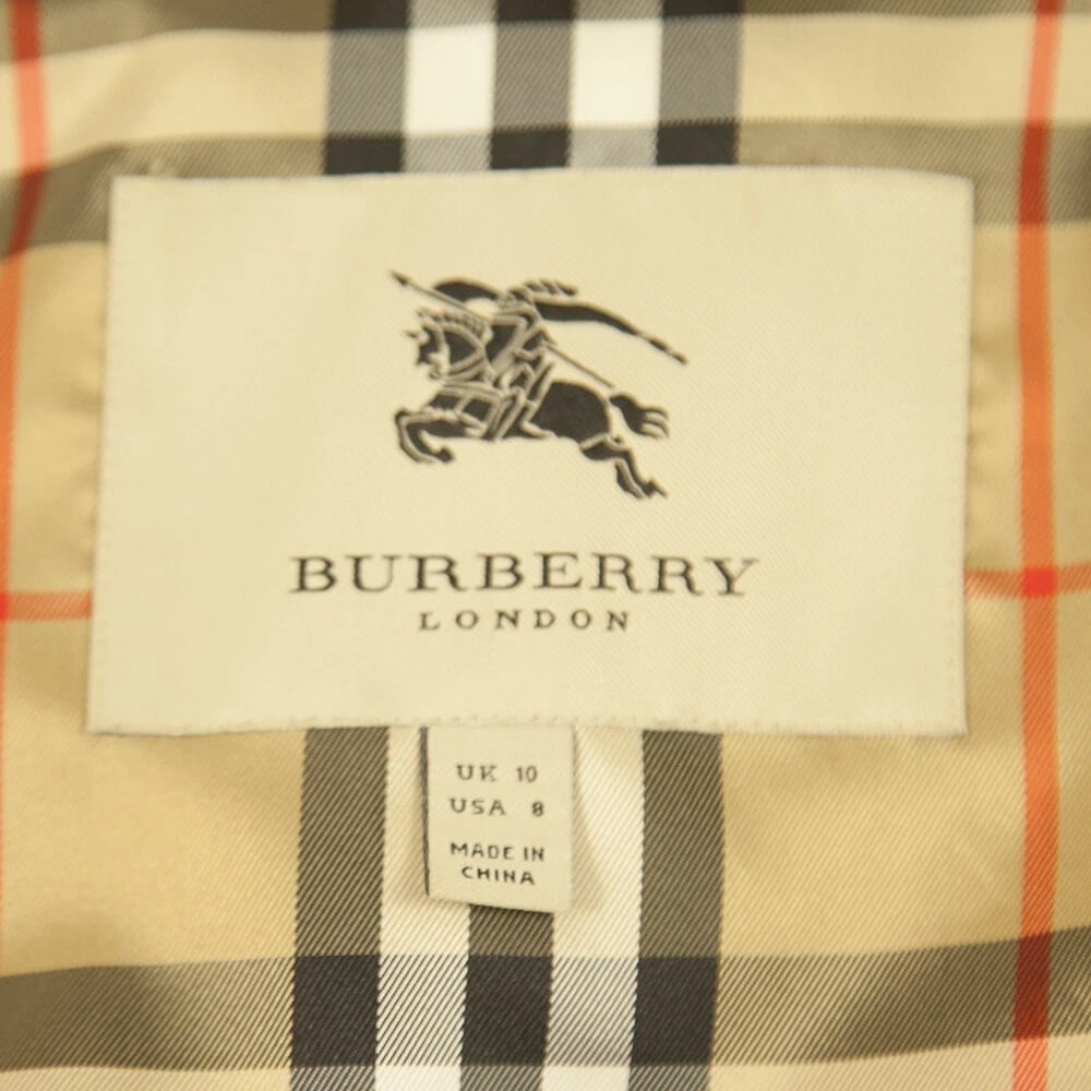 Burberry Light Yellow Polyamide Raincoat Mac Trench Jacket Coat size US8, UK10 - 3