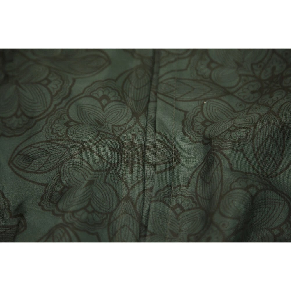 Marni Dark Teal Pleated Jacquard Floral Long Sleeves Tunic Blouse Top - 4