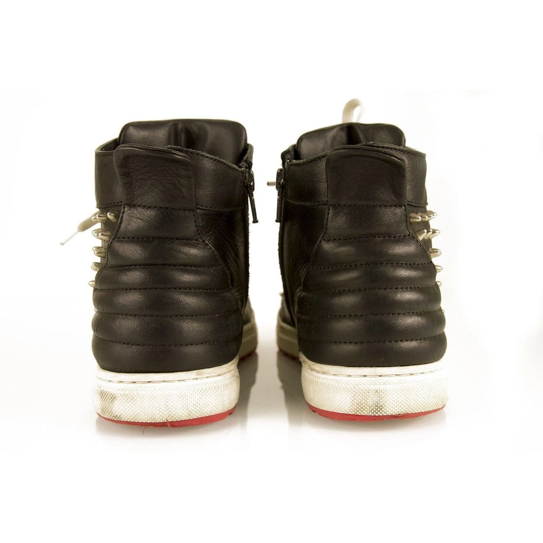 PHILIPP PLEIN Studded Hi-top Leather Sneakers High Top Trainers sz 37 Shoes - 3