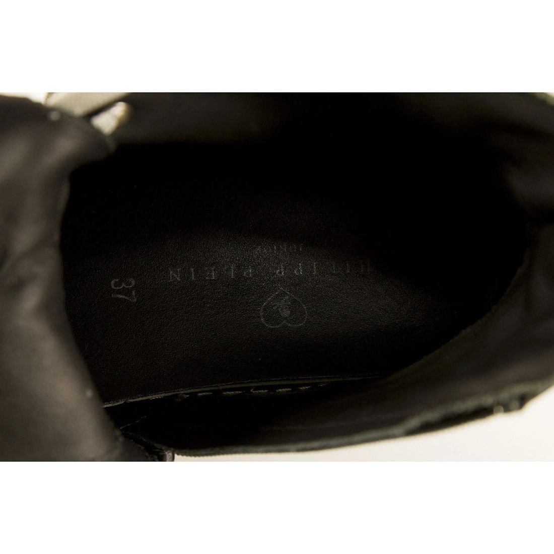 PHILIPP PLEIN Studded Hi-top Leather Sneakers High Top Trainers sz 37 Shoes - 9