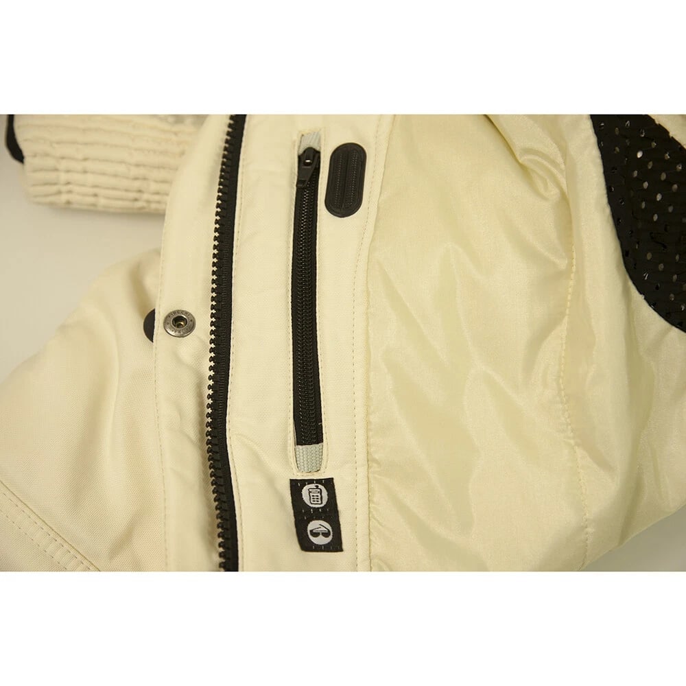 Colmar White Ski Winter Hooded Zipper Jacket size 42 - 5