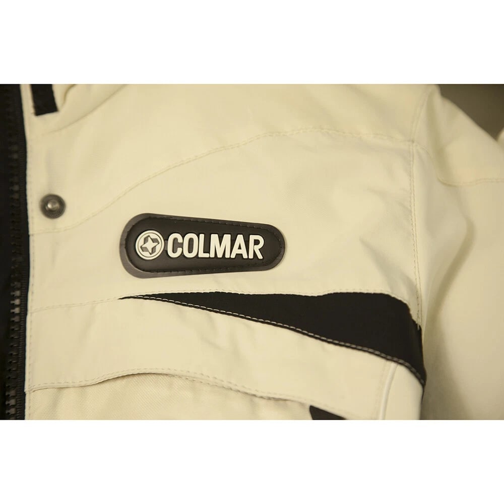 Colmar White Ski Winter Hooded Zipper Jacket size 42 - 6