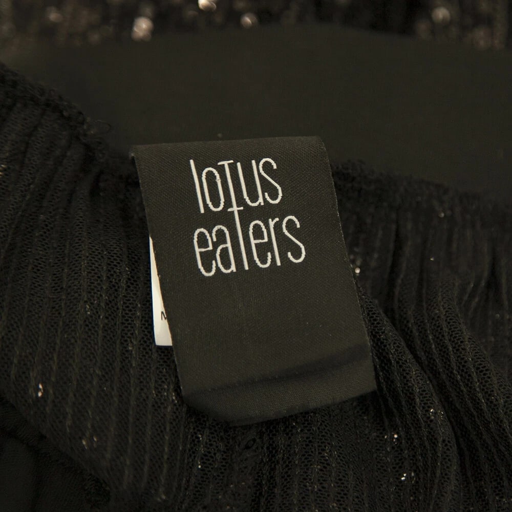 Lotus Eaters Black fully Sequined Woman's Harem Pants Trousers size S - 3