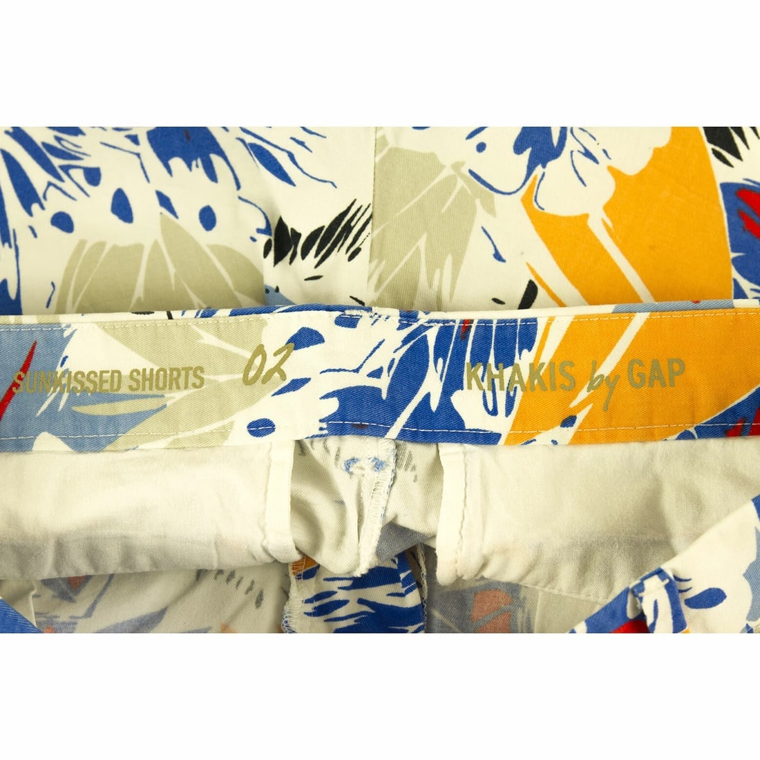 Gap Khakis Sunkissed Blue White Floral Shorts Pants Trousers - Size 2 - 3