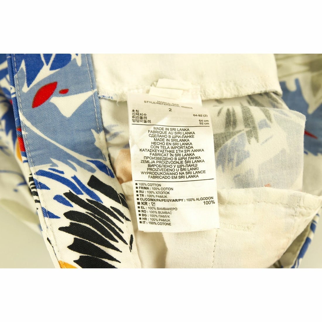 Gap Khakis Sunkissed Blue White Floral Shorts Pants Trousers - Size 2 - 5