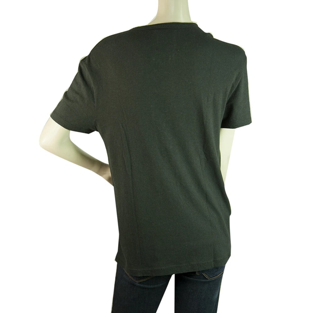 Zoe Karssen Black Criss- Cross Tie Front Woman's T- Shirt Top size S - 2