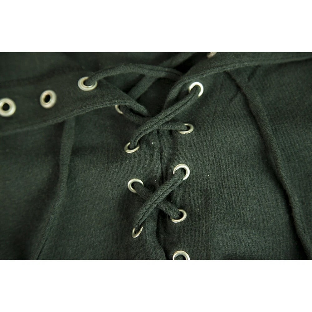 Zoe Karssen Black Criss- Cross Tie Front Woman's T- Shirt Top size S - 4