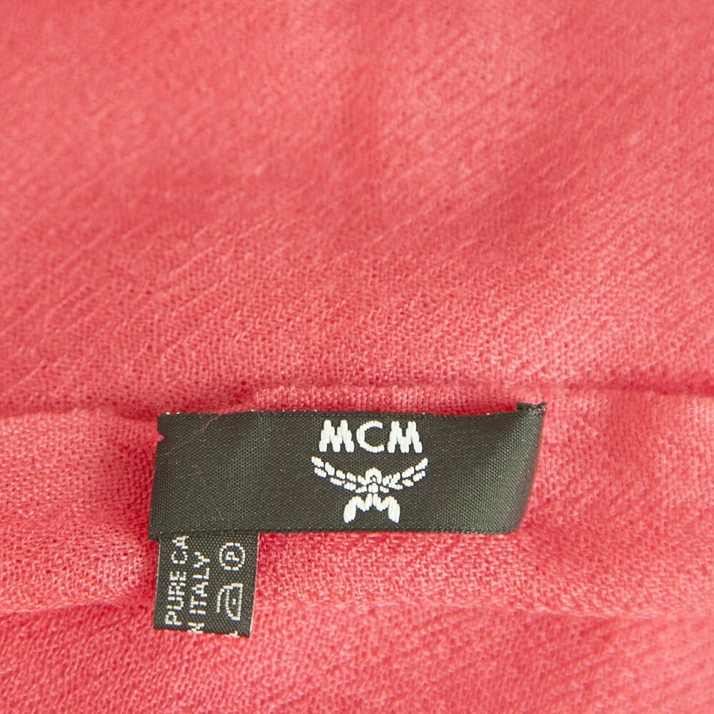 MCM Fuchsia Cashmere Wool Large Scarf Pashmina Shawl - 5