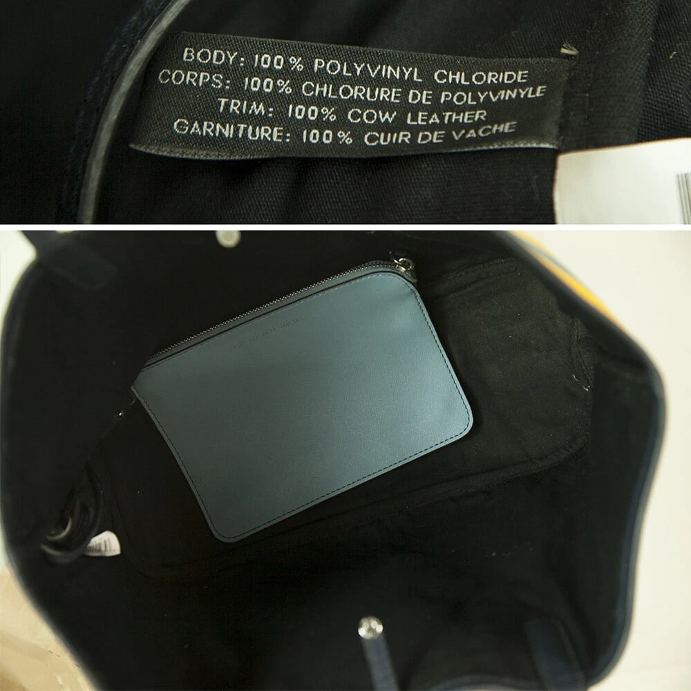 Marc by Marc Jacobs Yellow Blue Floral Canvas Shopper Tote Shoulder Bag Handbag - 6