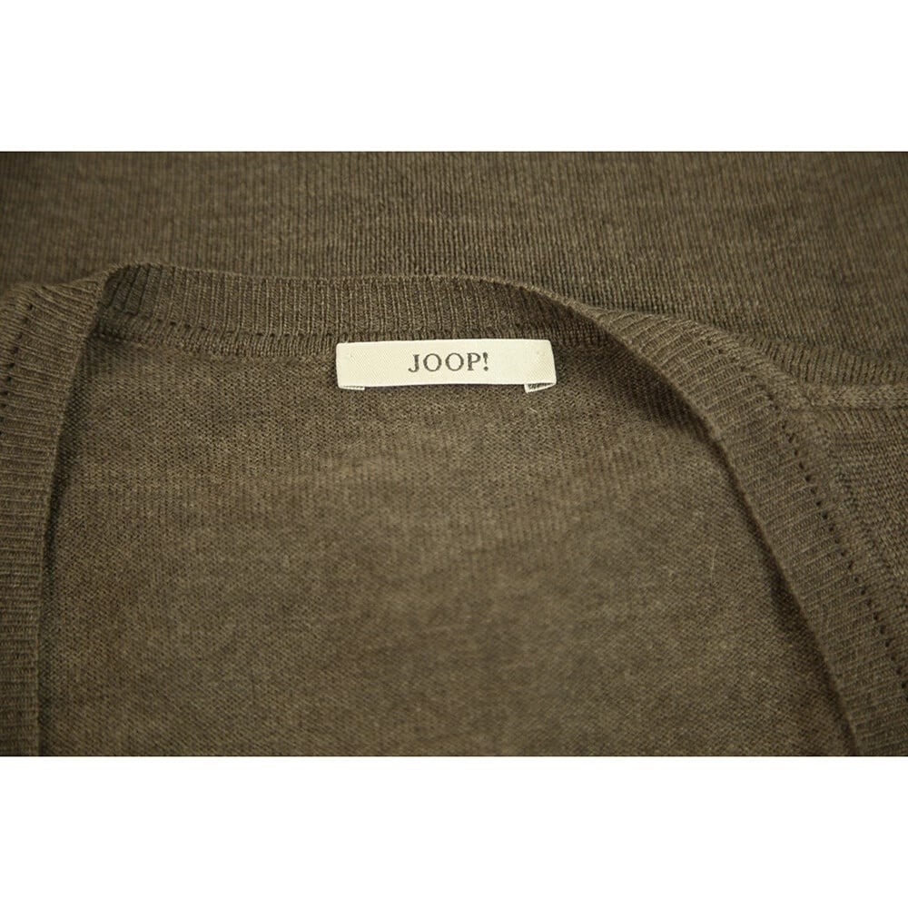Joop! Brown 100% Merino Wool Knit Short Six Buttons Cardigan Cardi sz 38 - 3