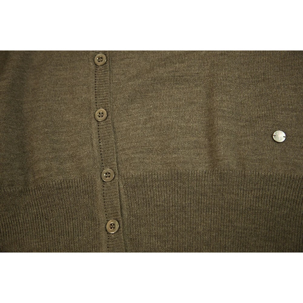 Joop! Brown 100% Merino Wool Knit Short Six Buttons Cardigan Cardi sz 38 - 4