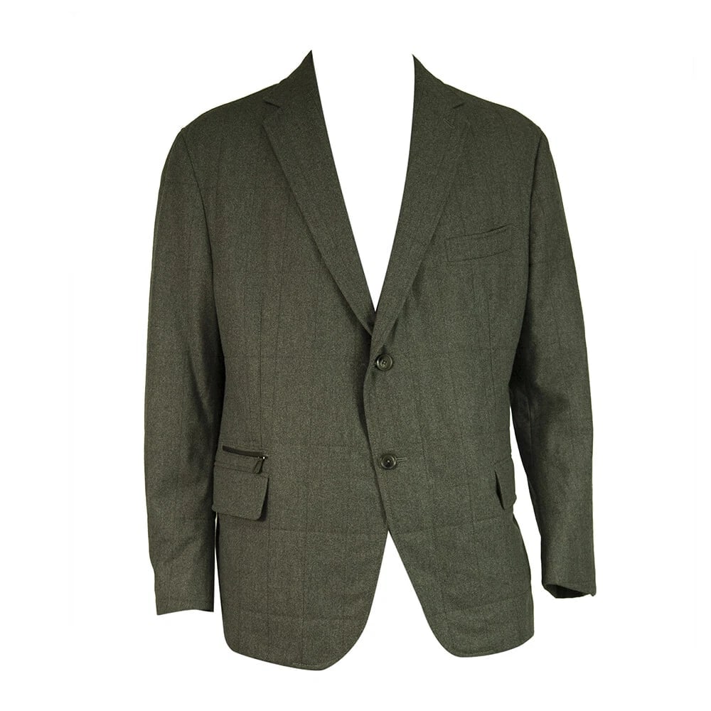 Ermenegildo Zegna Gray Wool Silk Cashmere Button Front Men's Jacket size 7- 58 C - 6