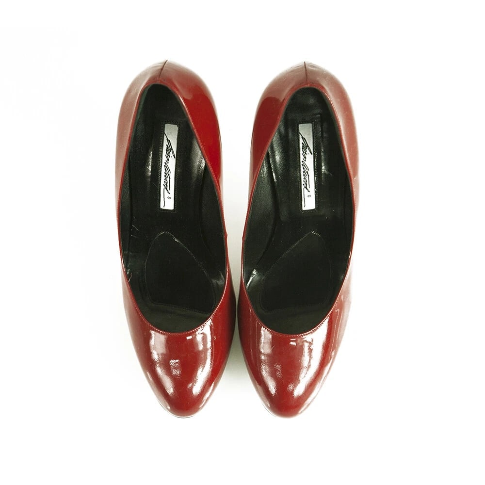 Brian Atwood Red Patent Leather High Heel Pumps Shoes size Eur 40.5 - 2
