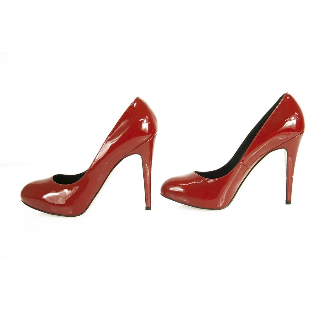 Brian Atwood Red Patent Leather High Heel Pumps Shoes size Eur 40.5 - 4