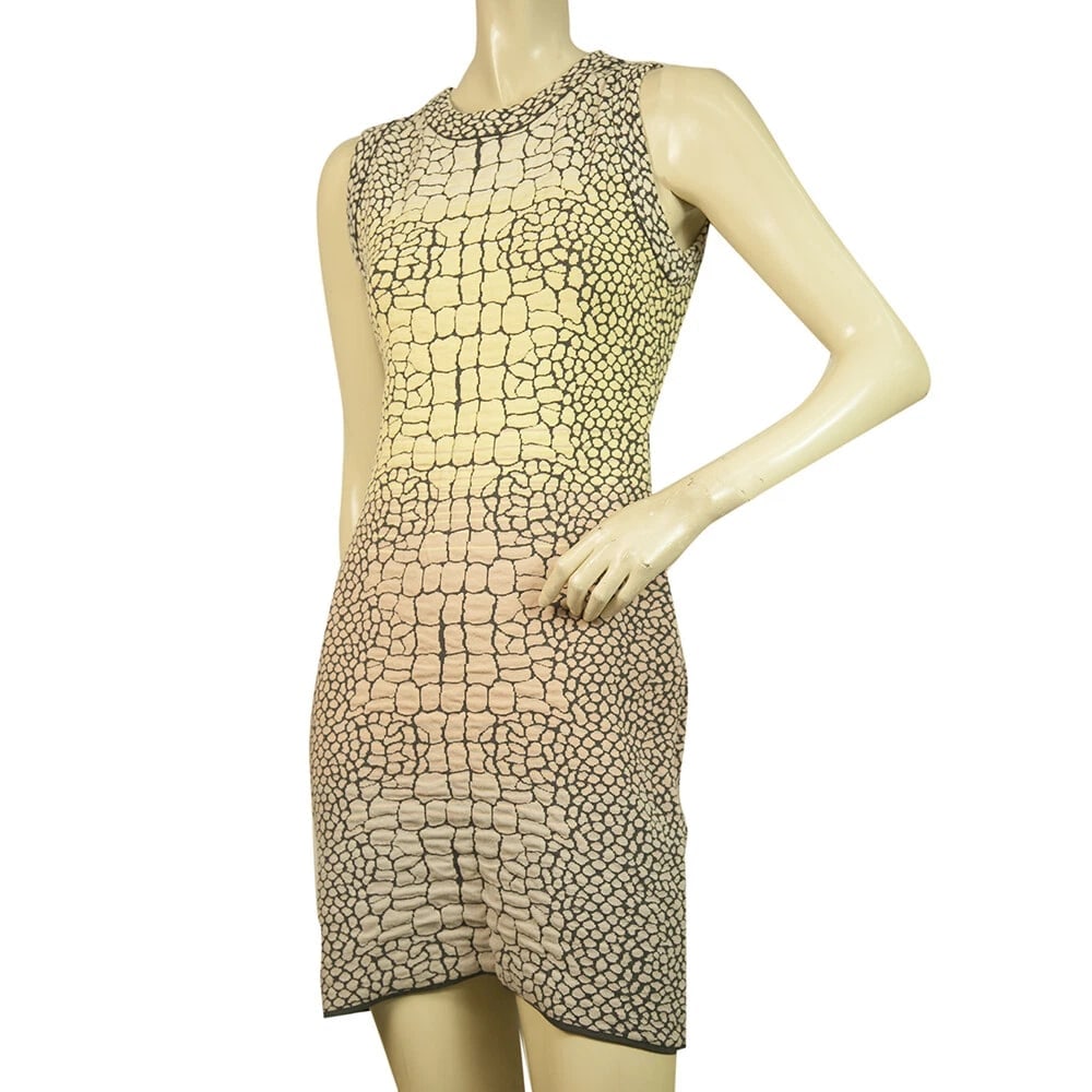 M Missoni Multicolor Crocodile Pattern Sleeveless Mini Length Bodycon Dress 40 (1 of 6)