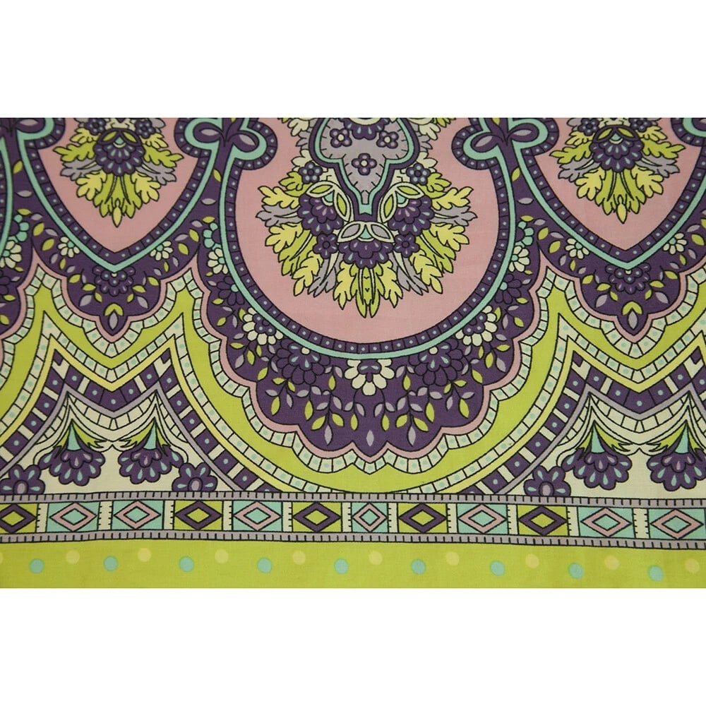 Taka by Takawear Cream & Paisleys Spaghetti Straps Knee Length Dress size S - 4