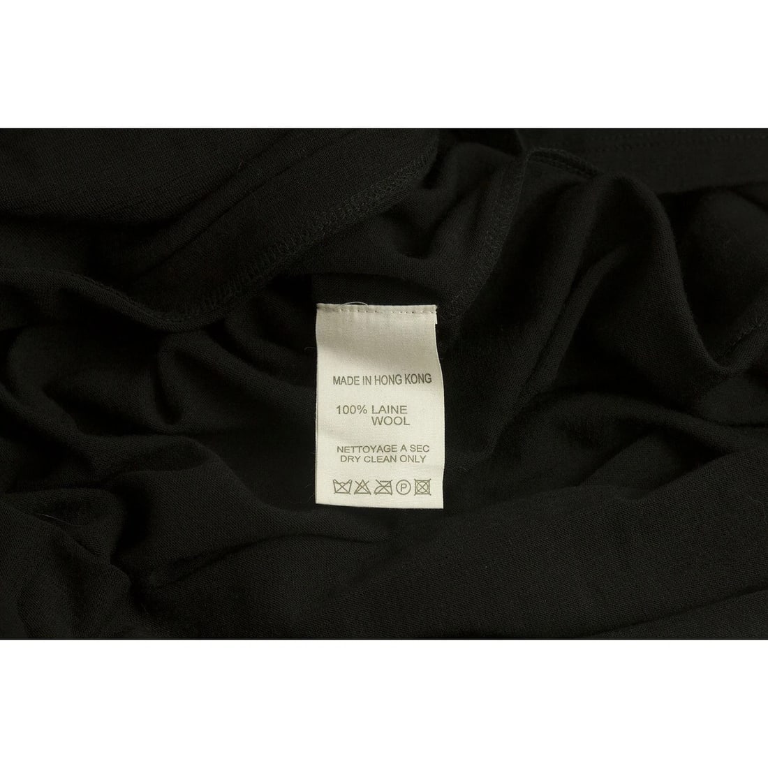 Vanessa Bruno Black Wool Fine Knit Long Sleeves Cowl Neck Mini Dress - 6