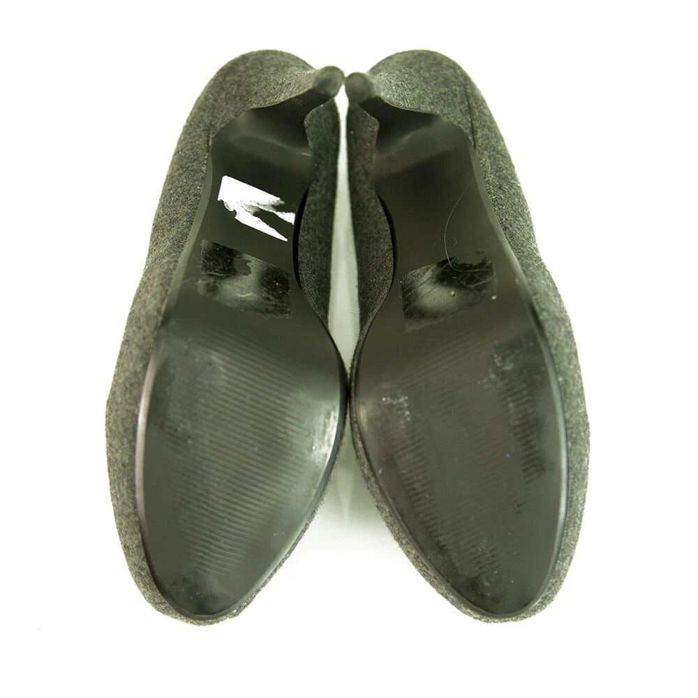 Next Gray Tweed Platform High Heel Pumps Shoes size UK 6, Eur 39 - 3