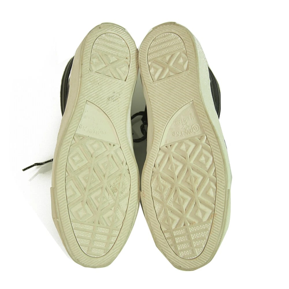 Converse Cons All Star Men's Black Leather Gray Padded Sneakers Trainers 8.5 - 2