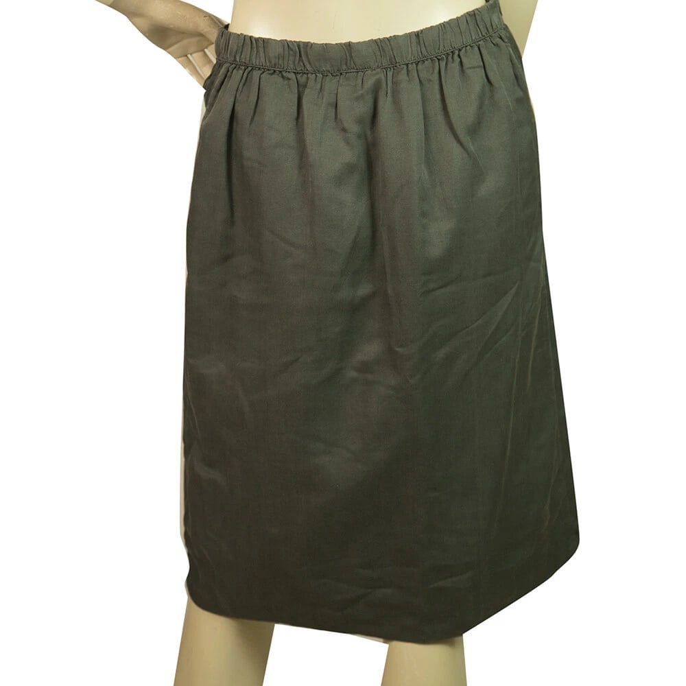 Crossley Gray Cotton Silk Knee Length Skirt size XS - 2