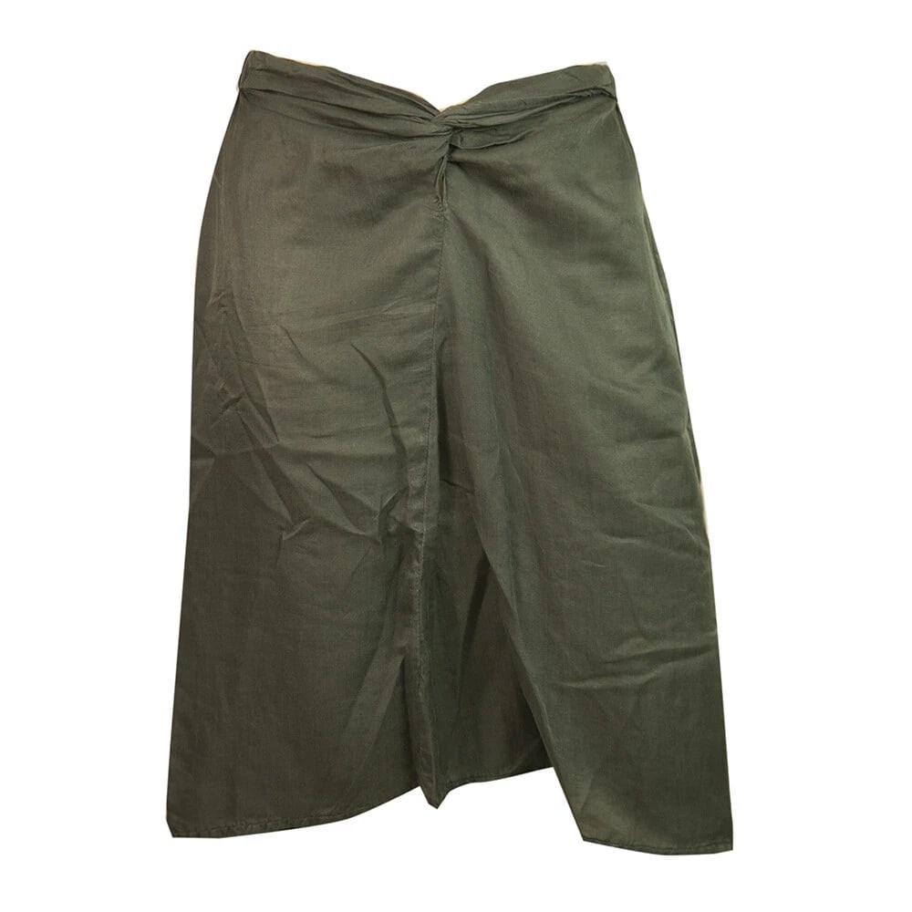 Crossley Gray Cotton Silk Knee Length Skirt size XS - 7