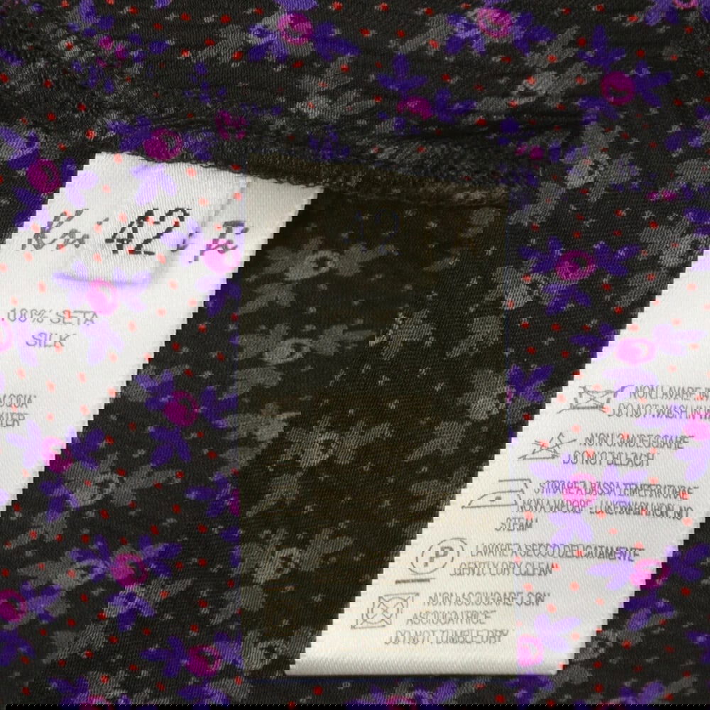 Kristina Ti KTI Floral 100% Silk Multicolor Cami Top Sleeveless Blouse size 42 - 4