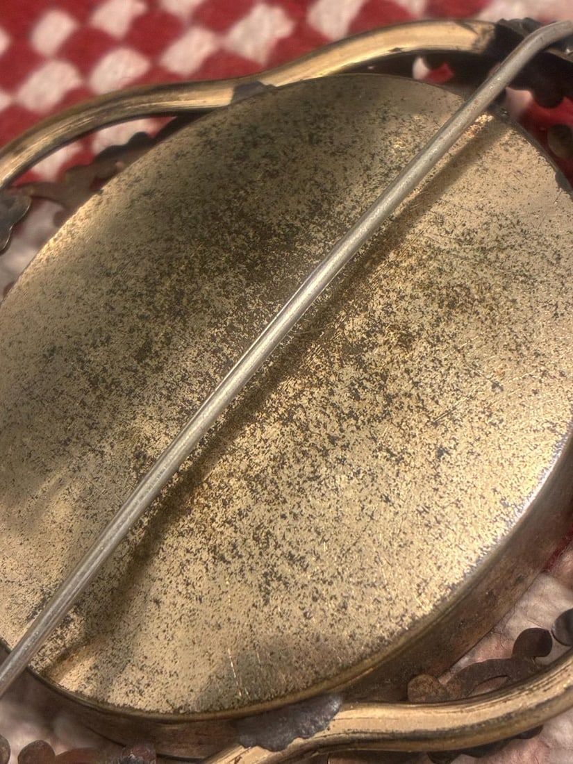 Vintage 1880s Mourning Brooch Antique Victorian Jewelry - 10