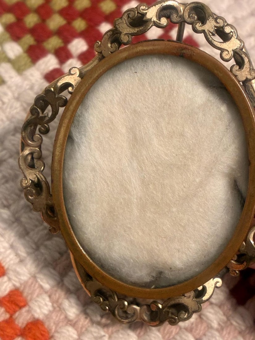 Vintage 1880s Mourning Brooch Antique Victorian Jewelry - 4