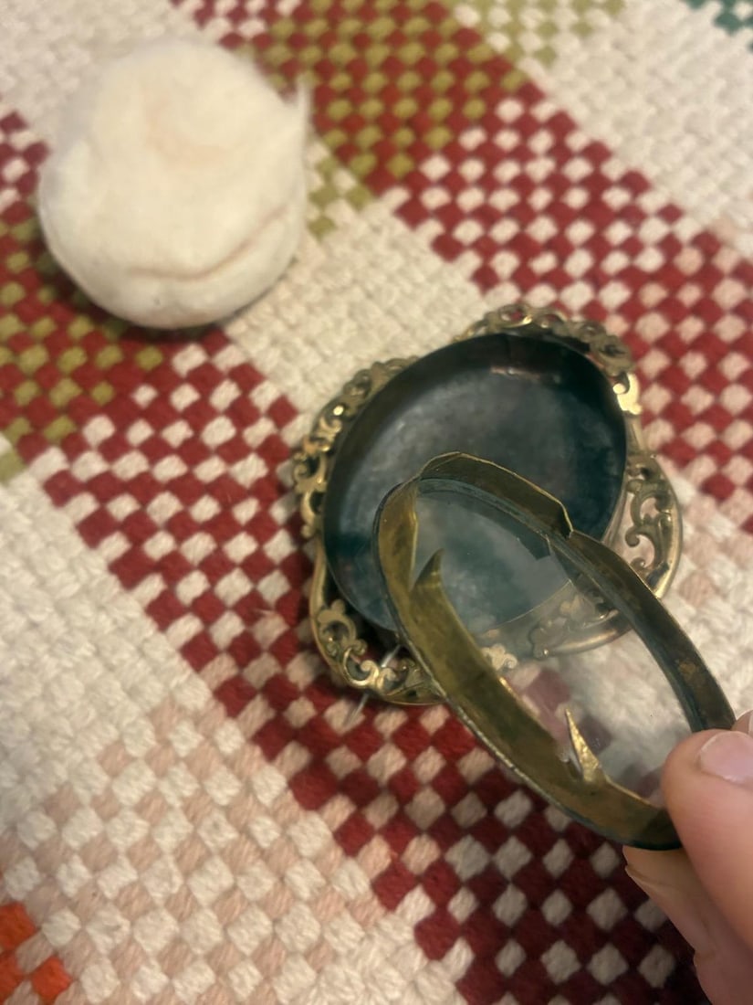 Vintage 1880s Mourning Brooch Antique Victorian Jewelry - 5