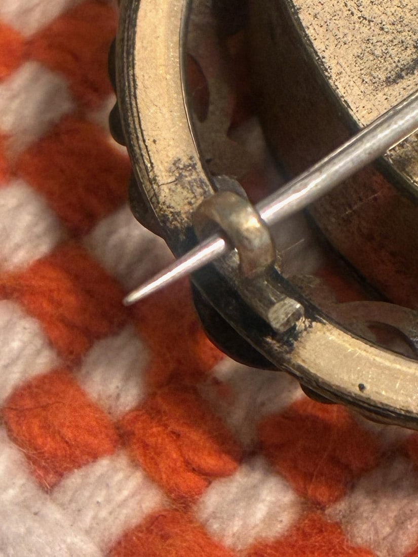 Vintage 1880s Mourning Brooch Antique Victorian Jewelry - 8