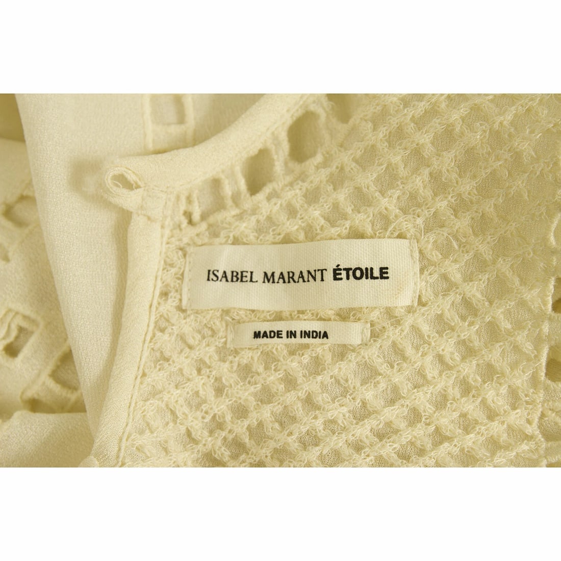 Isabel Marant Etoile Vanilla Crean Lace Tunic 3/ 4 Sleeves Blouse Top size 38 - 4