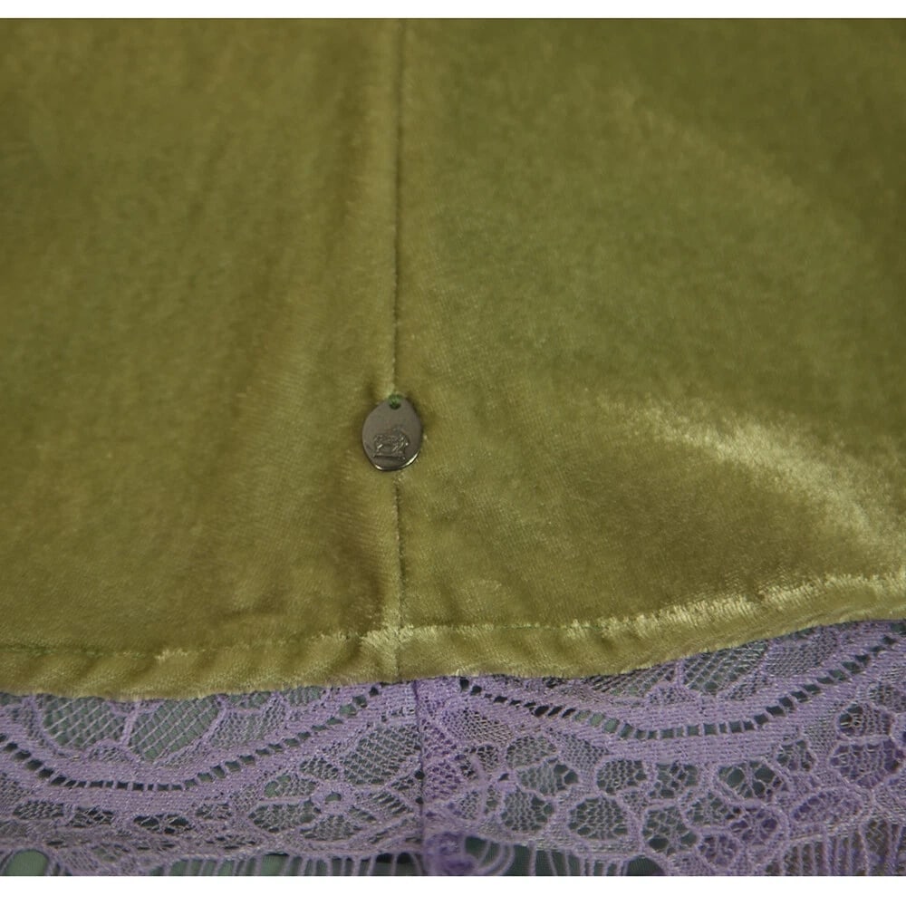 Scotch & Soda Green Velvet Purple Lace Sleeveless Camisole cami Top Size XS - 4