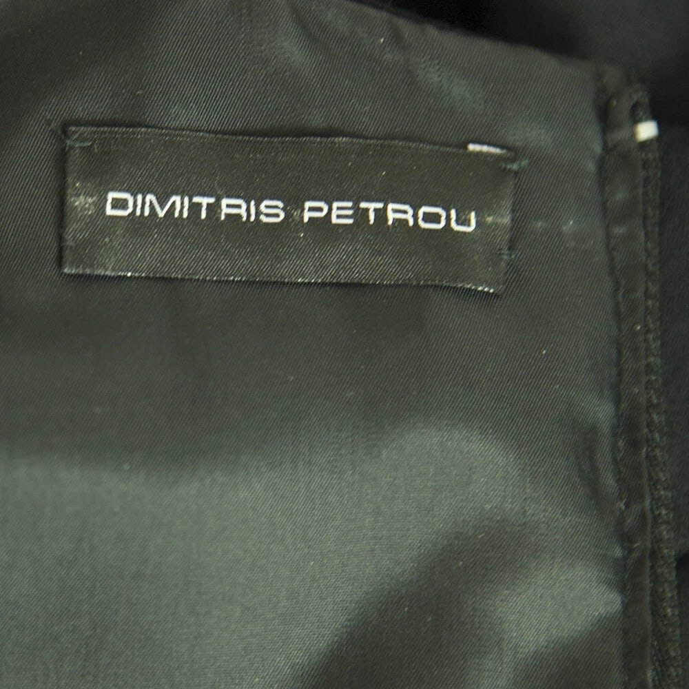 Dimitris Petrou Black Feathers & Beads Mini Length Cape Dress - 3