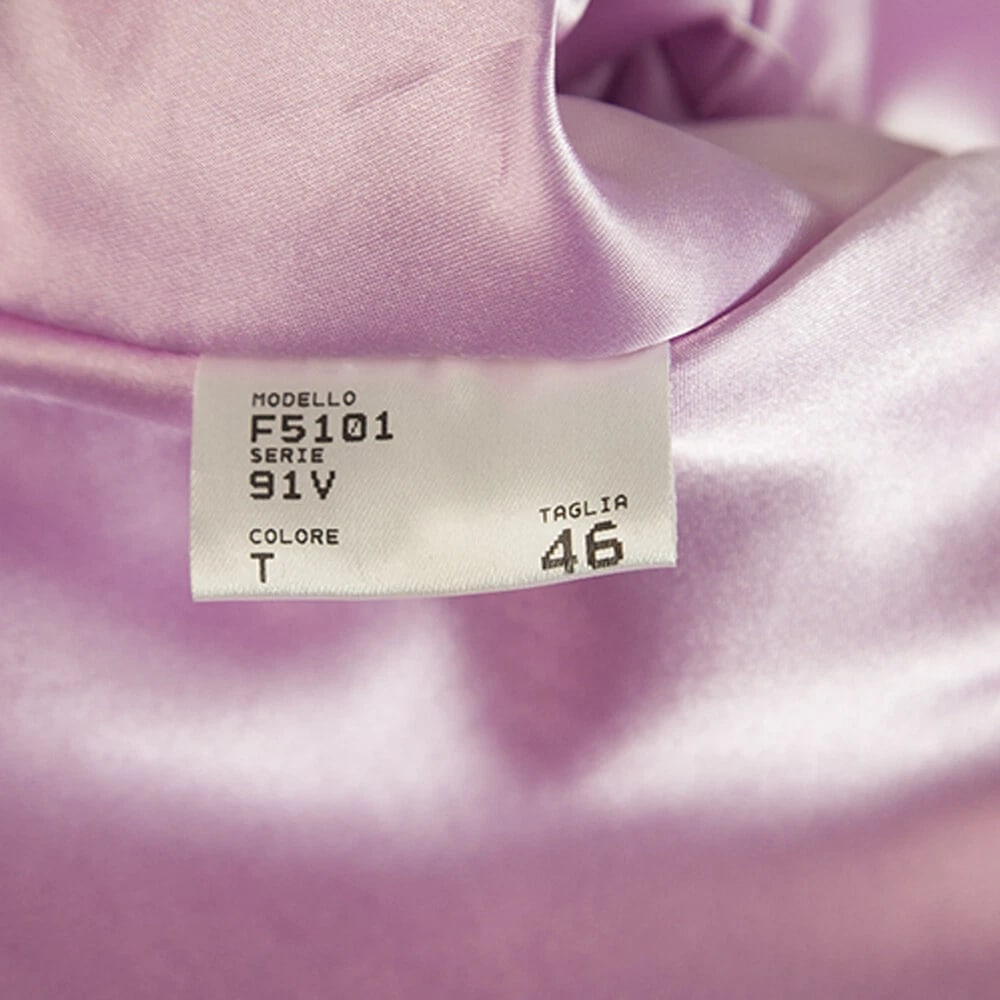 Thes & Thes White Fur Long Sleeve Short Jacket Coat size 46 - 4