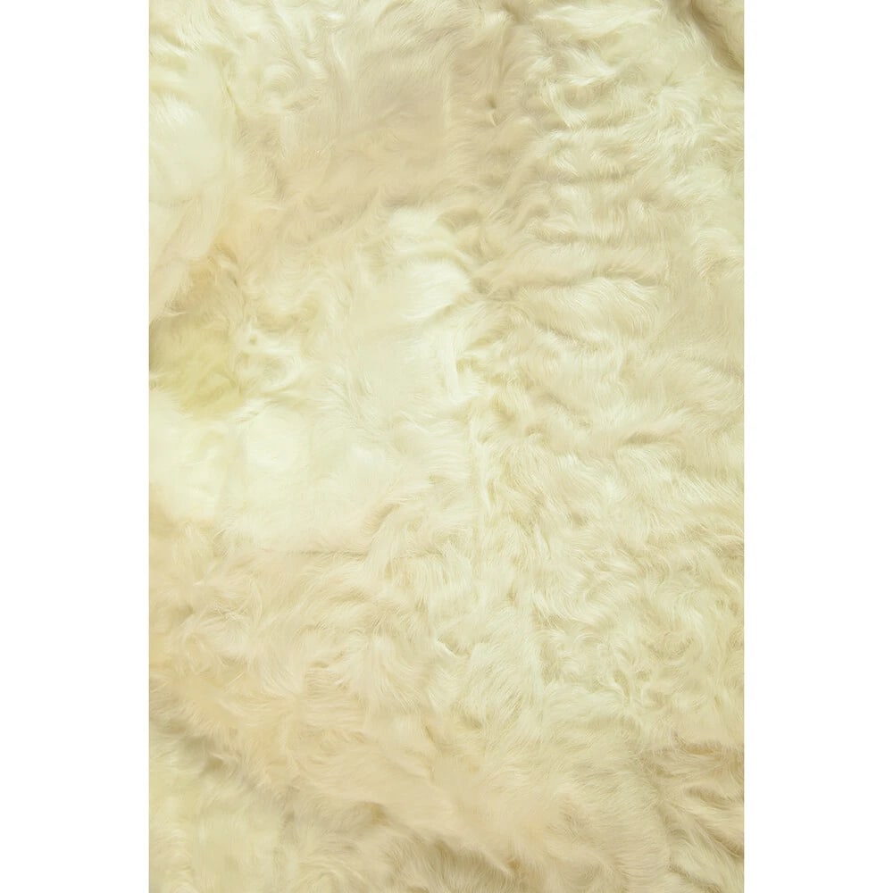 Thes & Thes White Fur Long Sleeve Short Jacket Coat size 46 - 5