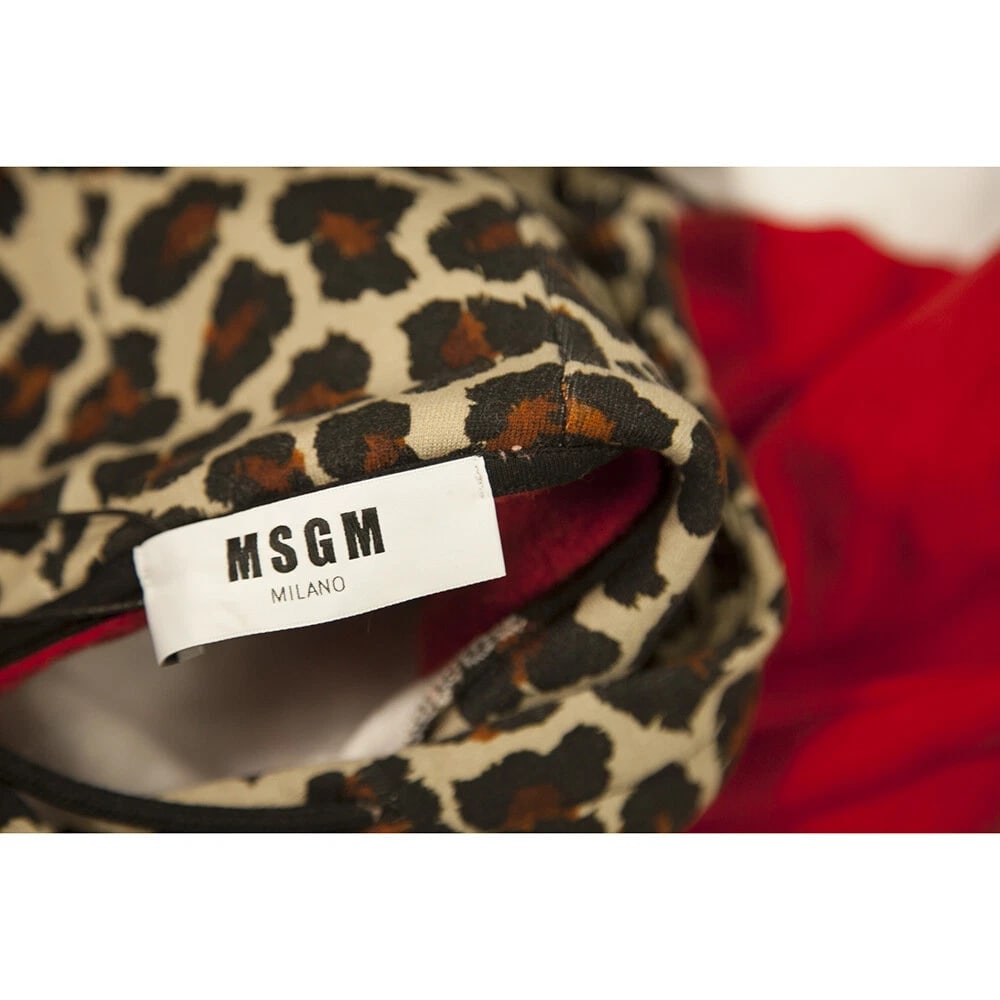 MSGM Animal Leopard Print Hoodie Top Sweat Pants Cotton Lounge Set (S - XS) - 5