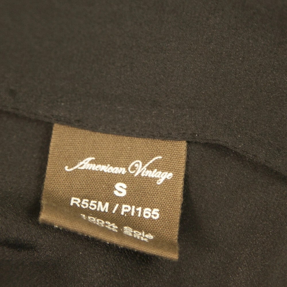 American Vintage Black 100% Silk Basic Tank Top Sleeveless T-Shirt sz S - 4