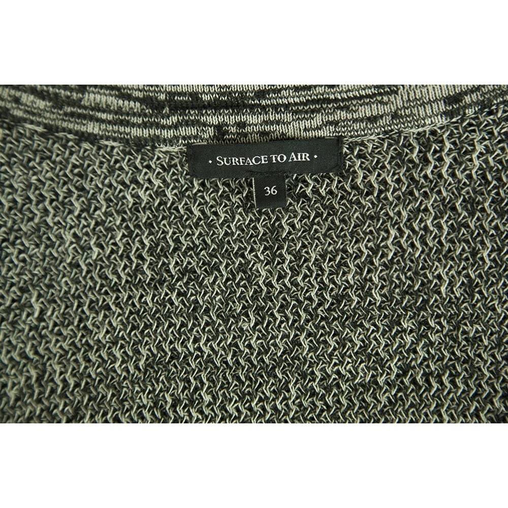 Surface to air Gray Cotton Longer at The Back Cardi Cardigan Top size 36 - 3