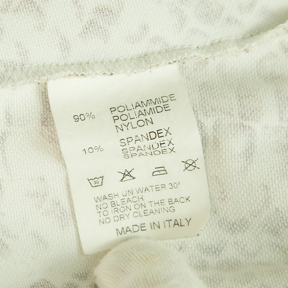 Blugirl Blumarine Beige Snake Skin Print W. Shine Long Sleeve Top sz 48 - 4