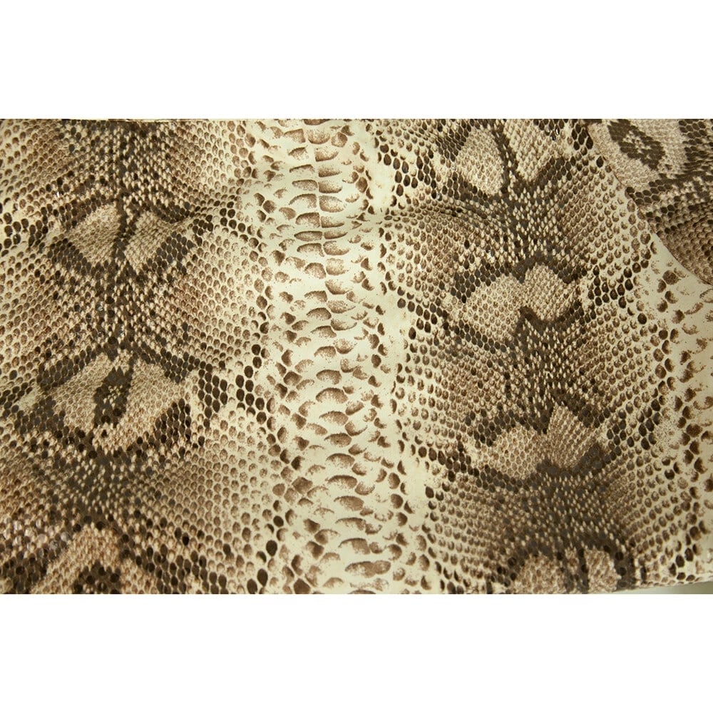 Blugirl Blumarine Beige Snake Skin Print W. Shine Long Sleeve Top sz 48 - 5