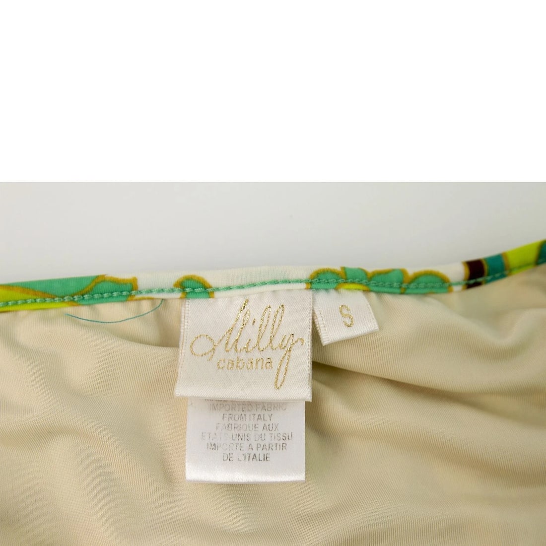 Milly Cabana Green and Brown Kaleidoscopic Print Bikini Swimsuit Swimwear size S - 8