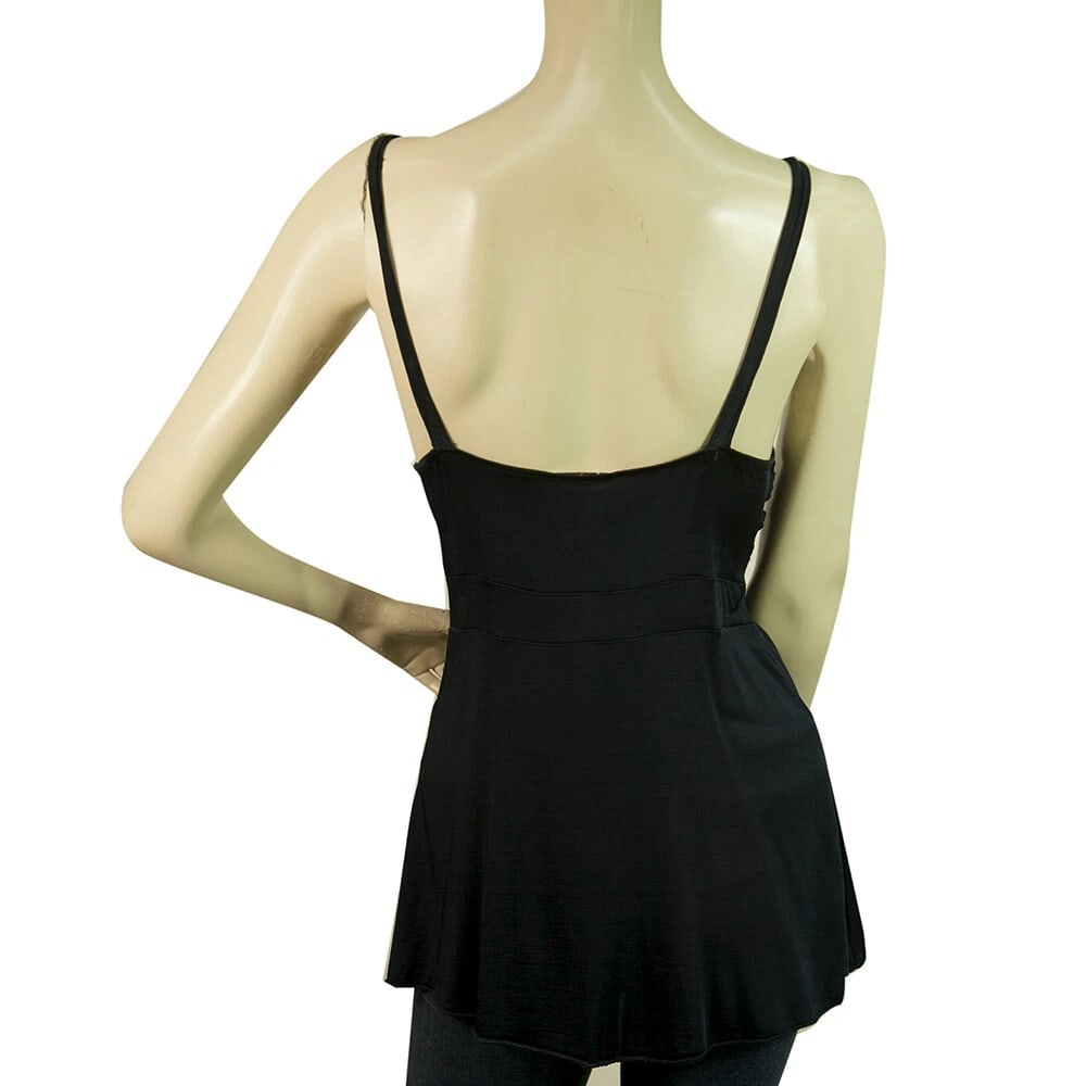 P.A.R.O.S.H. Parosh Blue Draped Cami Top Sleeveless Viscose Blouse size M - 2