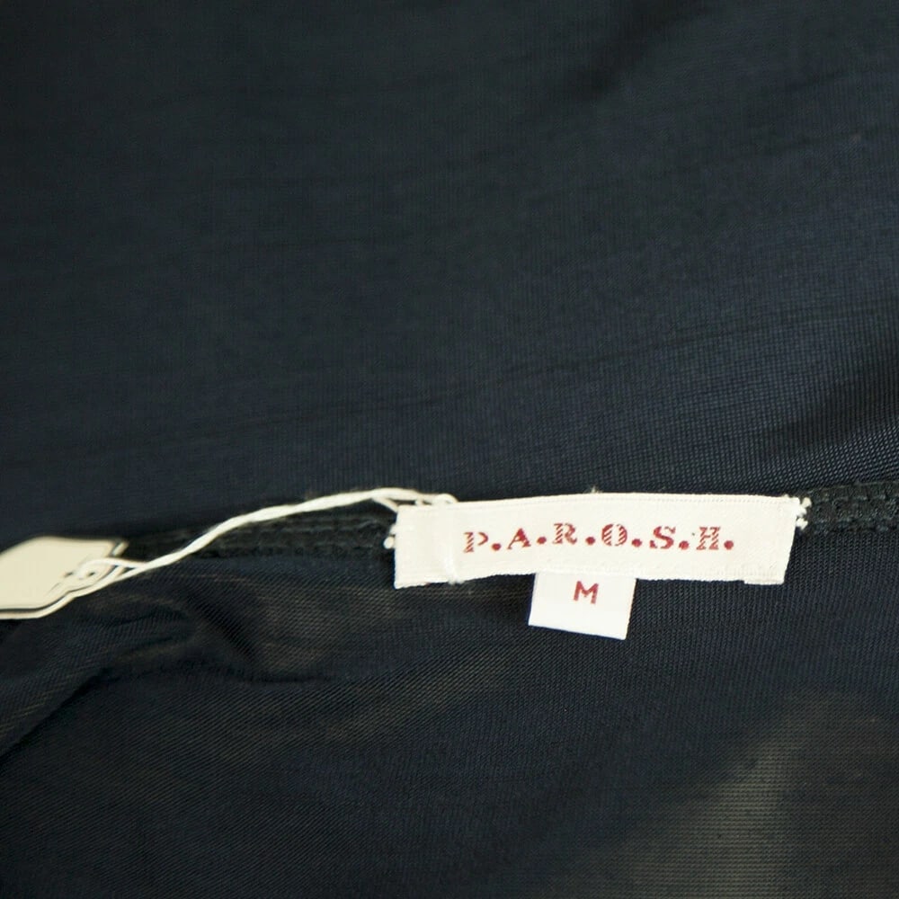 P.A.R.O.S.H. Parosh Blue Draped Cami Top Sleeveless Viscose Blouse size M - 3