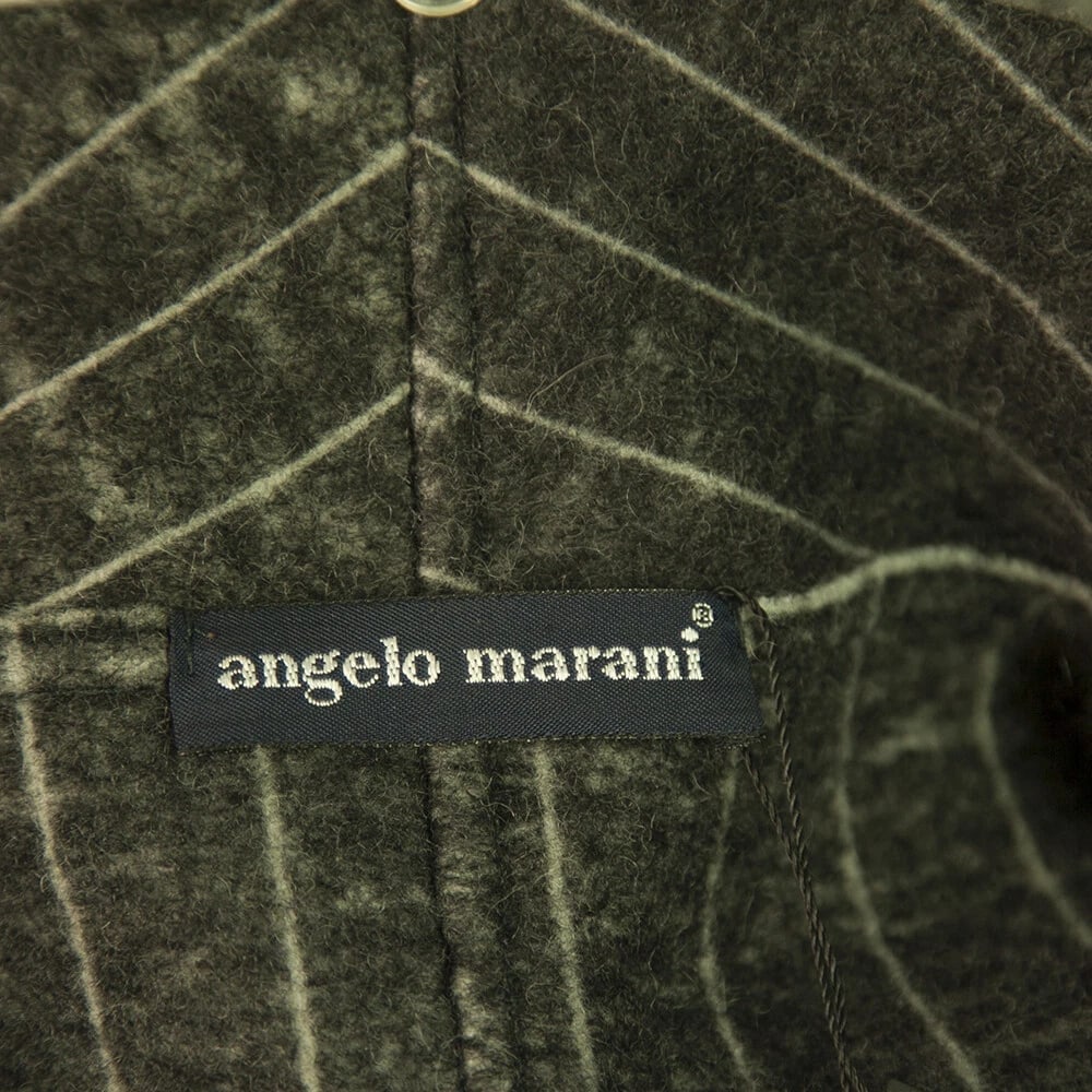 Angelo Marani Gray Merino Wool Calf Length Winter Warm Fur Collar Coat sz 46 - 7