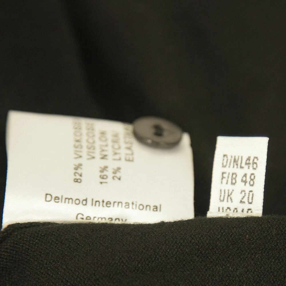 Delmod Black Knit Sleeveless Turtle Neck Top- 42 Sequins Cardigan- 46 Twin Set - 6