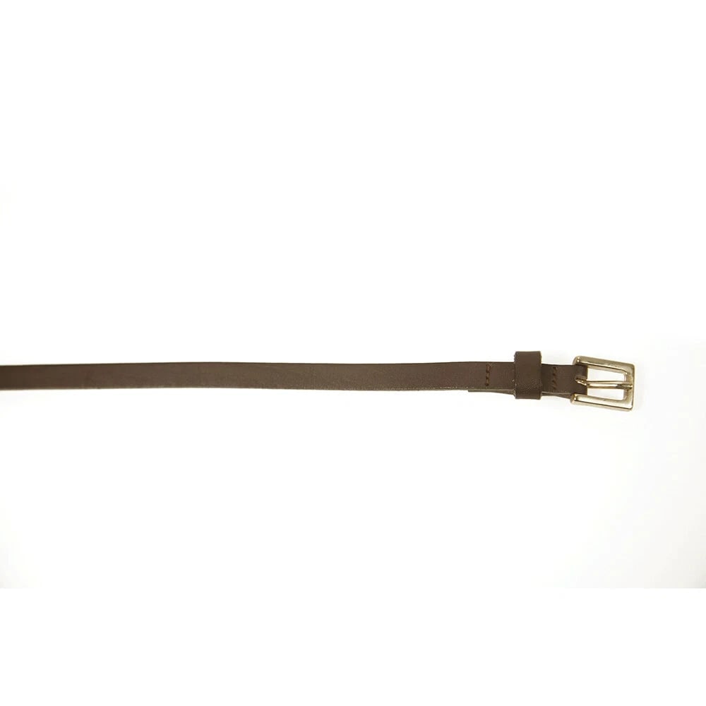 DSquared2 Woman's Brown Gold tone Buckle Thin Skinny Leather Belt size M - 2