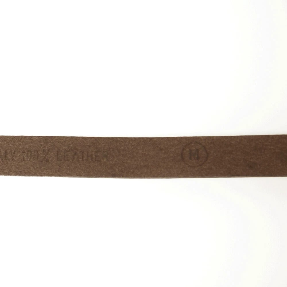 DSquared2 Woman's Brown Gold tone Buckle Thin Skinny Leather Belt size M - 4