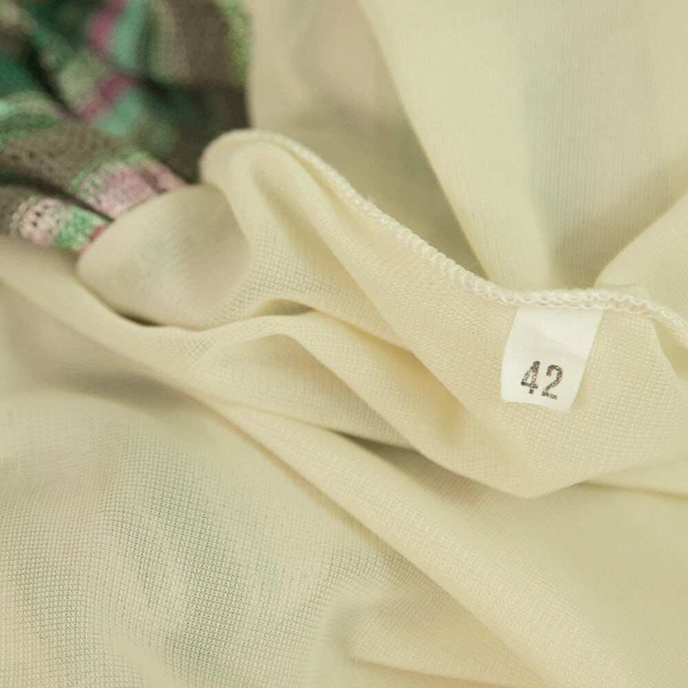 M Missoni Multicolored Halter Neck Striped Mini length belted dress Size 42 - 4