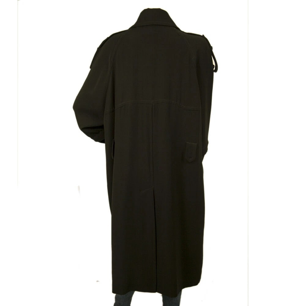 Maura Styled By Claudia Sträter Black Trench Double Breasted Long Coat size 44 - 2
